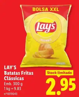 Lidl Lay's Batatas Fritas Clássicas promoção