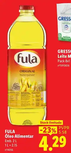 Lidl Fula Óleo Alimentar promoção
