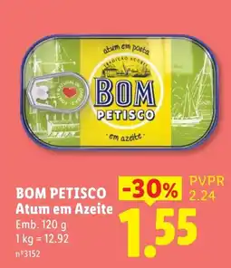 Lidl Bom petisco atum em azeite promoção