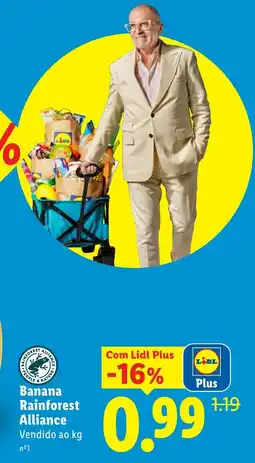 Lidl Banana Rainforest Alliance promoção