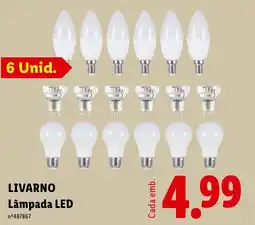 Lidl Lampada led livarino promoção