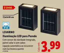 Lidl Livarno iluminação led para parede promoção