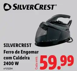 Lidl Silvercrest ferro de engomar com caldeira promoção