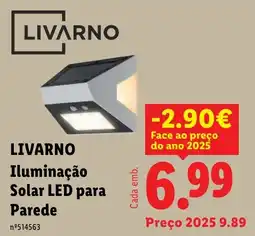Lidl Livarno iluminação solar led para parede promoção