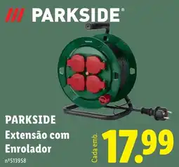 Lidl Parkside extensão com enrolador promoção