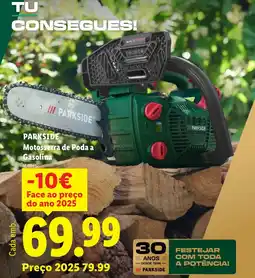 Lidl Parkside motosserra de poda a gasolina promoção