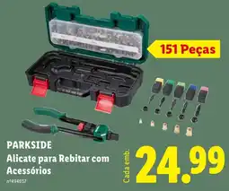 Lidl Parkside alicate para rebitar com acessórios promoção