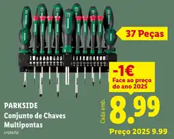 Lidl Parkside conjunto de chaves multipontas promoção