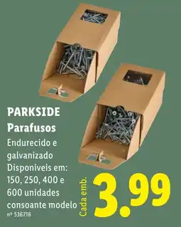 Lidl Parkside parafusos promoção