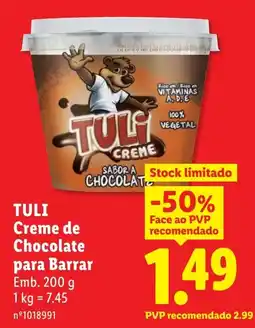 Lidl Tuli creme de chocolate para barrar promoção