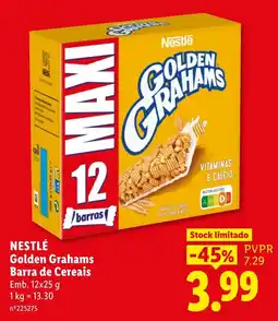 Lidl Nestlé Golden Grahams Barra de Cereais promoção