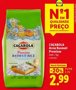 Lidl Caçarola arroz basmati premium promoção