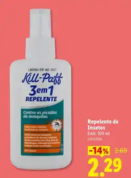 Lidl Kill-Patt 3em1 repelente promoção