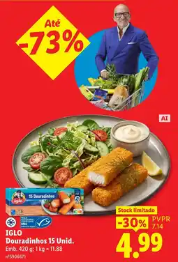 Lidl iglo douradinhos 15 unid. promoção