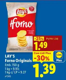 Lidl Lay's forno originais promoção