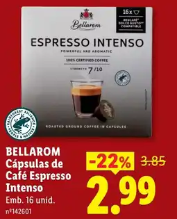 Lidl Bellarom Cápsulas de Café Espresso Intenso promoção