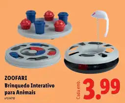 Lidl Zoofari brinquedo interativo para animais promoção