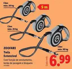 Lidl Zoofari Trela Extensível promoção