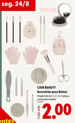 Lidl Cien beauty acessórios para beleza promoção