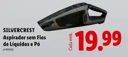 Lidl silvercrest aspirador sem fios de líquidos e pó promoção