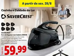 Lidl Ferro de engomar com caldeira silvercrest promoção