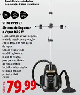 Lidl silvercrest sistema de engomar a vapor 1630 w promoção