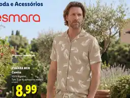 Lidl esmara men camisa promoção