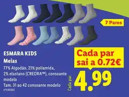 Lidl Esmara kids meias promoção