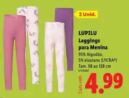 Lidl Lupilu leggings para menina promoção