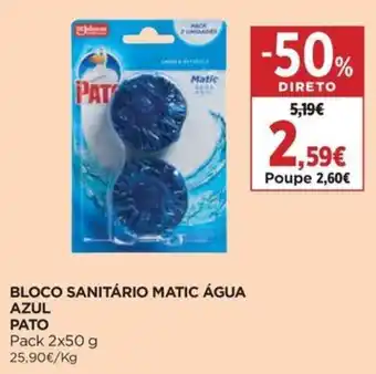 Bloco sanitário matic água azul pato