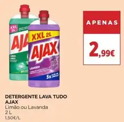 El Corte Inglés detergente lava tudo ajax limão ou lavanda promoção