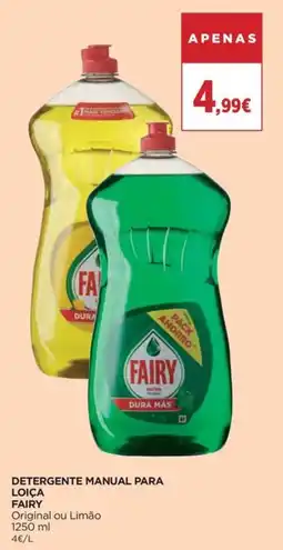 El Corte Inglés detergente manual para loiça fairy original ou limão promoção