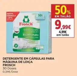 El Corte Inglés Detergente em cápsulas para máquina de loiça Frosch promoção