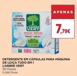 El Corte Inglés detergente em cápsulas para máquina de loiça tudo em 1 l'arbre vert promoção