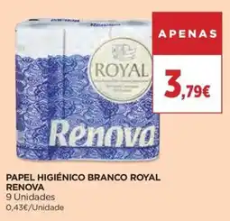 El Corte Inglés Papel higiénico branco royal renova promoção