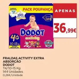 El Corte Inglés Fraldas activity extra absorção dodot promoção