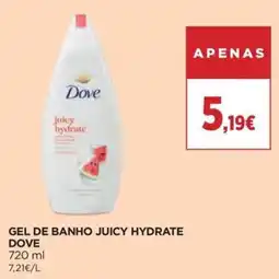 El Corte Inglés Gel de banho juicy hydrate dove promoção