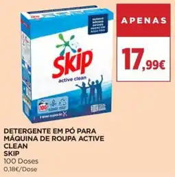 El Corte Inglés Detergente em pó para máquina de roupa active clean skip promoção