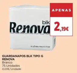 El Corte Inglés guardanapos blk tipo g renova promoção