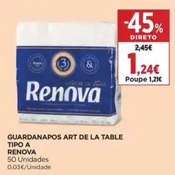 El Corte Inglés guardanapos art de la table tipo a renova promoção