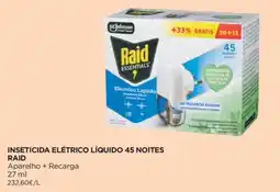 El Corte Inglés inseticida elétrico líquido raid promoção