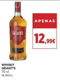 El Corte Inglés Whisky grant's promoção