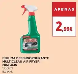 El Corte Inglés Espuma desengordurante multiclean air fryer mistolin promoção