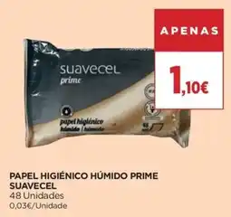 El Corte Inglés papel higiénico húmido prime suavecel promoção