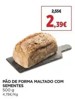 El Corte Inglés Pão de forma maltado com sementes promoção