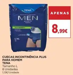 El Corte Inglés Cuecas incontinência plus para homem tena promoção