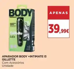 El Corte Inglés aparador body +intimate i3 gillette promoção