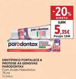 El Corte Inglés Dentífrico fortalece & protege as gengivas parodontax promoção