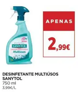 El Corte Inglés desinfetante multiúsos sanytol promoção