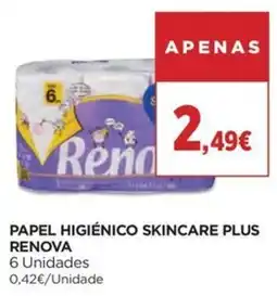 El Corte Inglés Papel higiênico skincare plus renova promoção